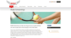 Desktop Screenshot of madescholarships.com